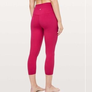 Lululemon Align Crop *21" High Waist Leggings Pants Ruby Red Size 6
